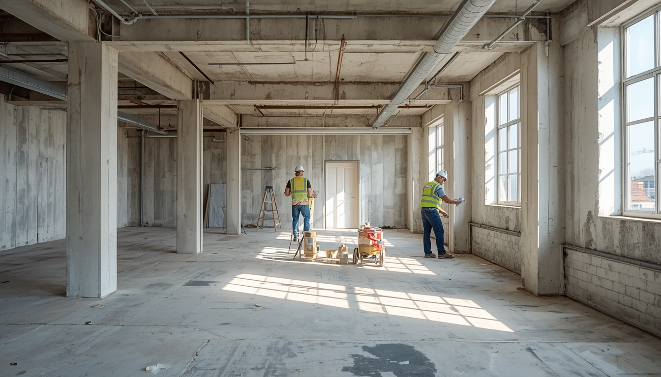 Drylining Birkenhead team at work on a commercial fit-out